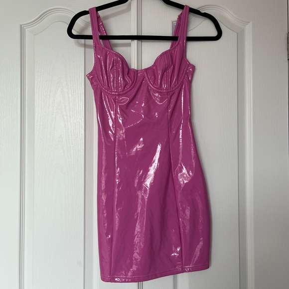 Baby Boo Addison Pink Latex Dress - Picture 3 of 7